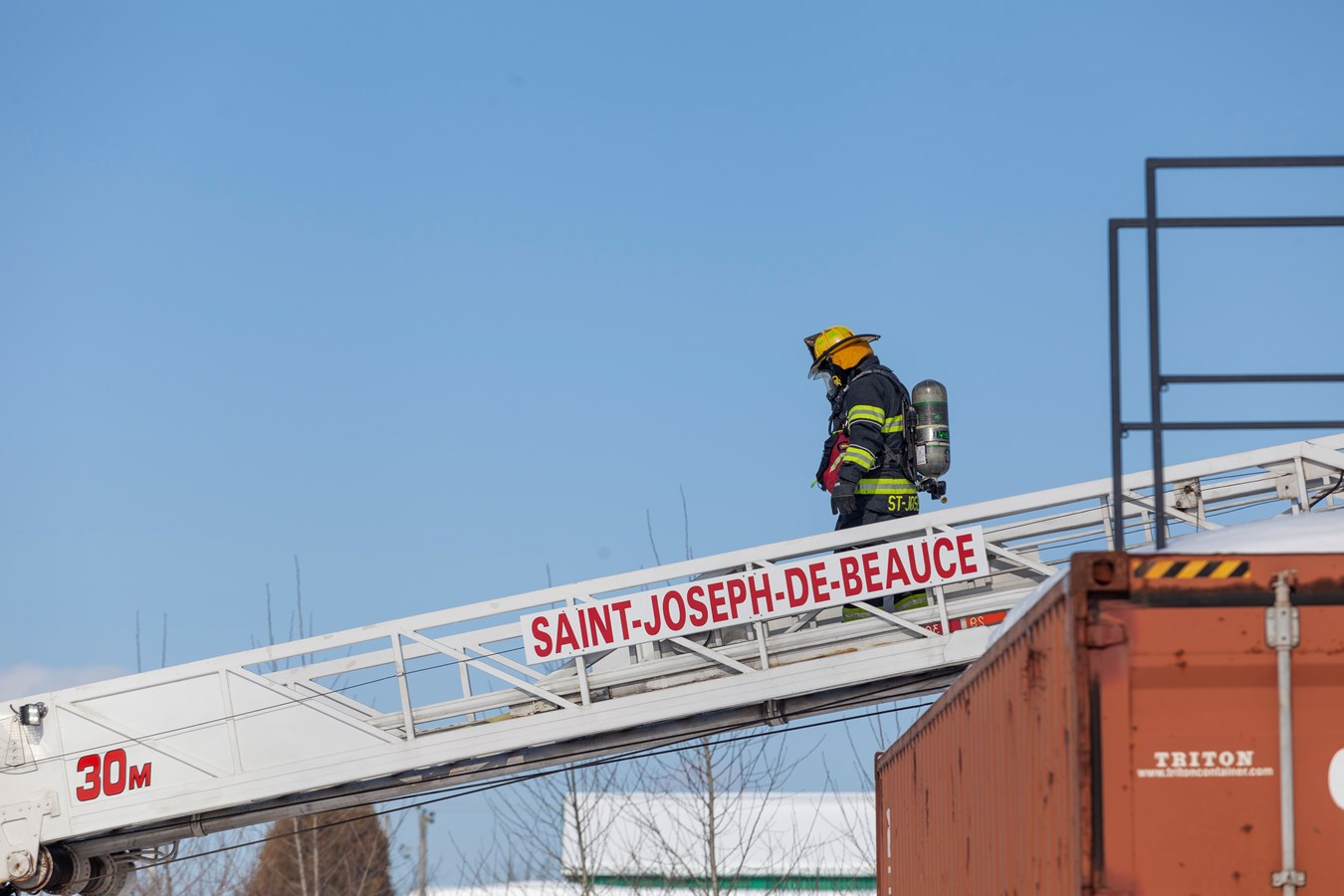 Un incendie dans une industrie de Saint-Joseph-de-Beauce