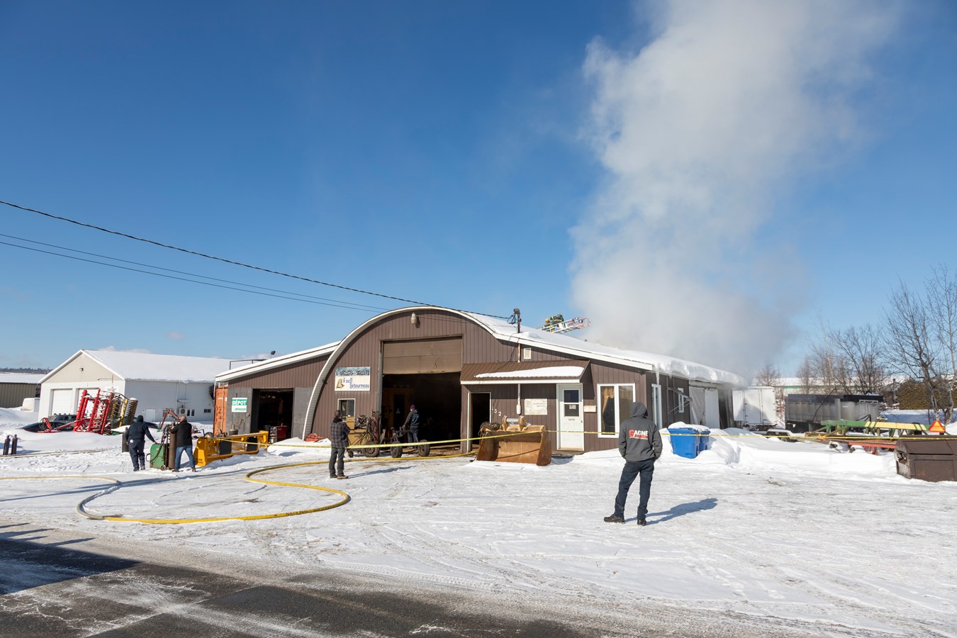 Un incendie dans une industrie de Saint-Joseph-de-Beauce