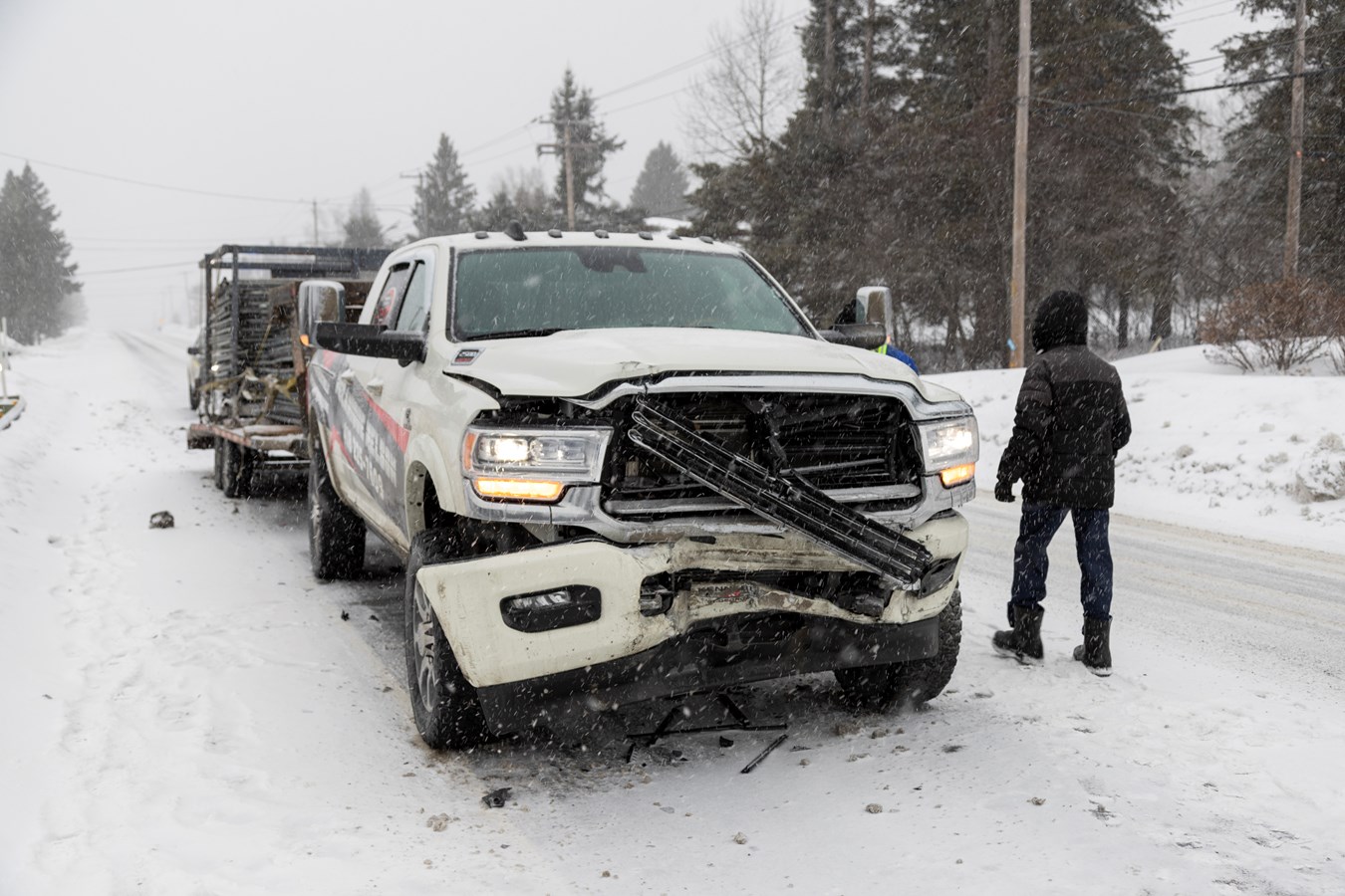 Un accident impliquant trois véhicules à Saint-Georges