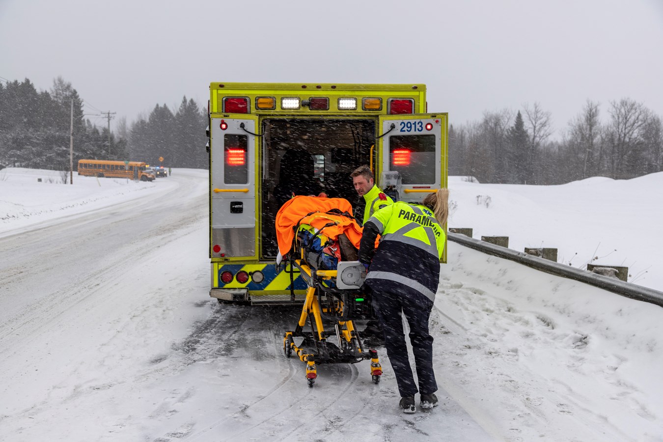 Un accident impliquant trois véhicules à Saint-Georges