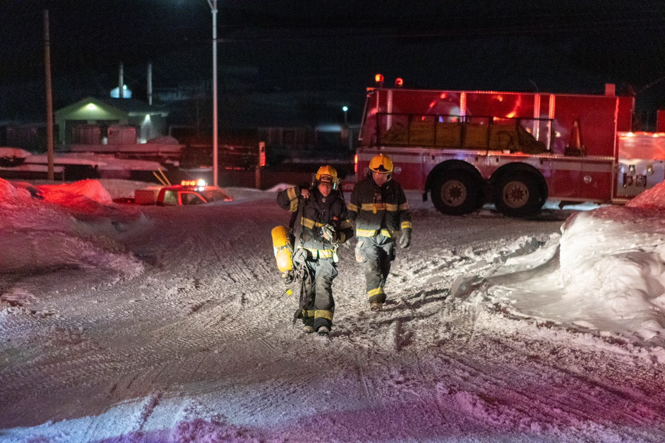 Intervention des pompiers à Beauceville hier soir
