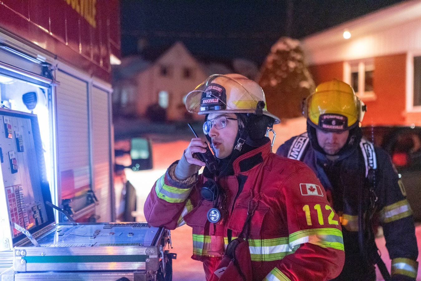 Intervention des pompiers à Beauceville hier soir