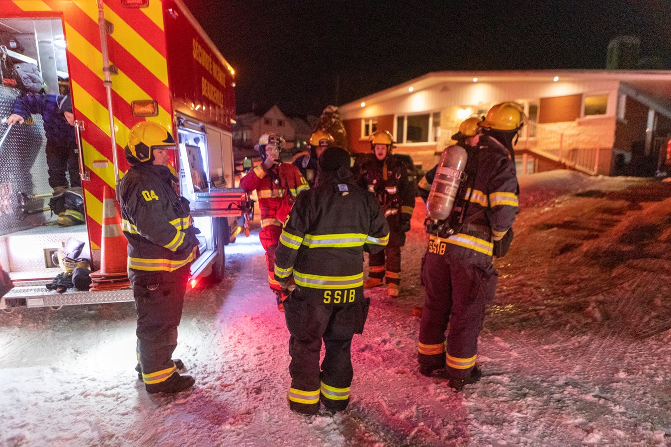 Intervention des pompiers à Beauceville hier soir