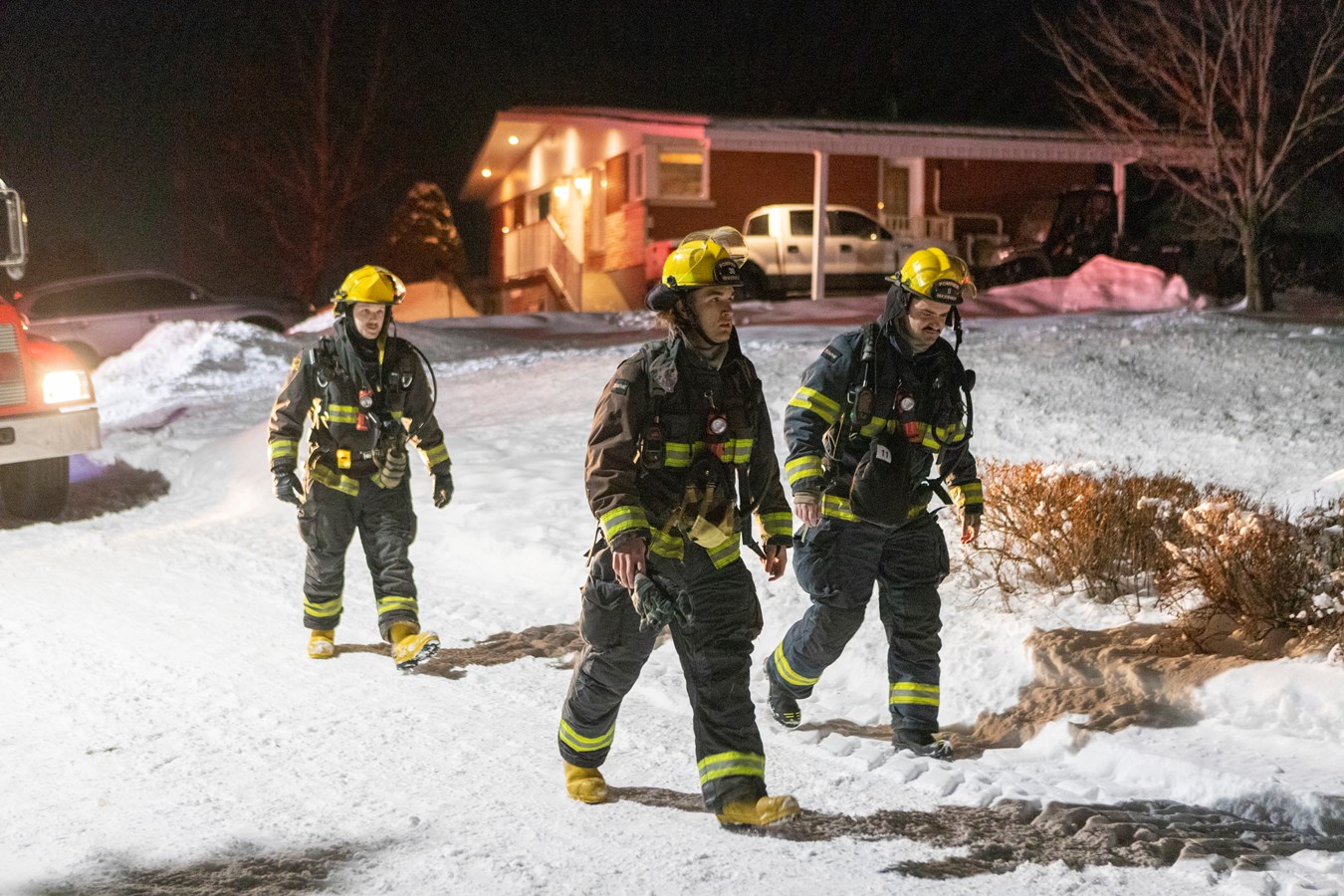 Intervention des pompiers à Beauceville hier soir