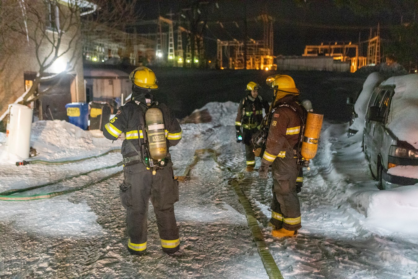 Intervention des pompiers à Beauceville hier soir