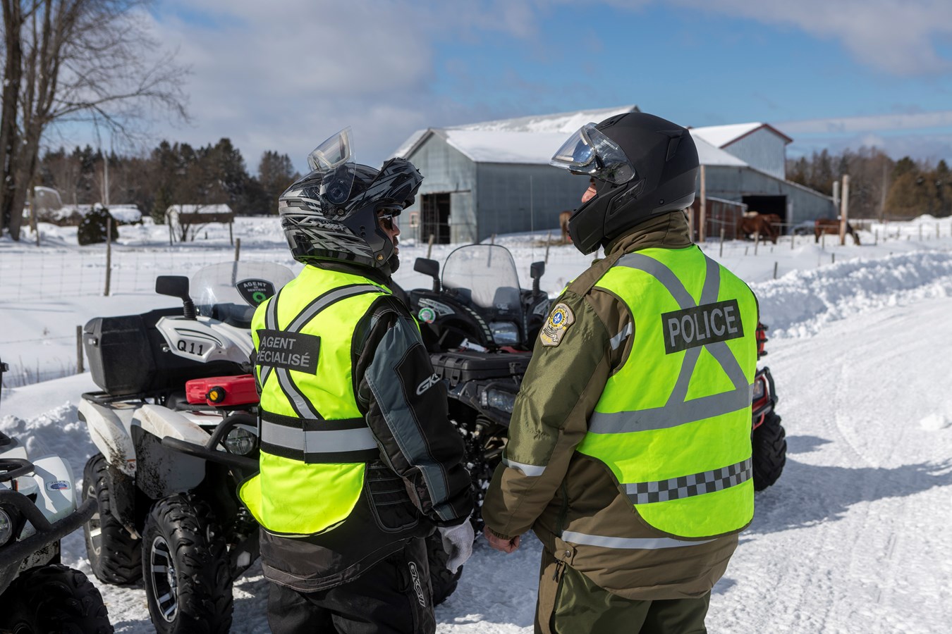 La Sûreté du Québec était sur les sentiers de motoneige et de quad