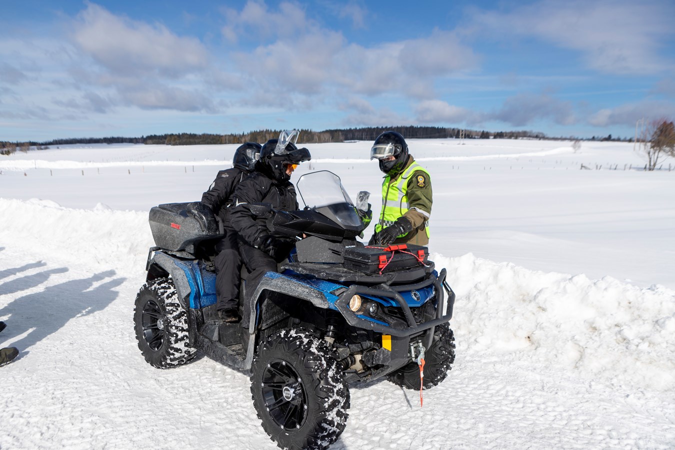 La Sûreté du Québec était sur les sentiers de motoneige et de quad
