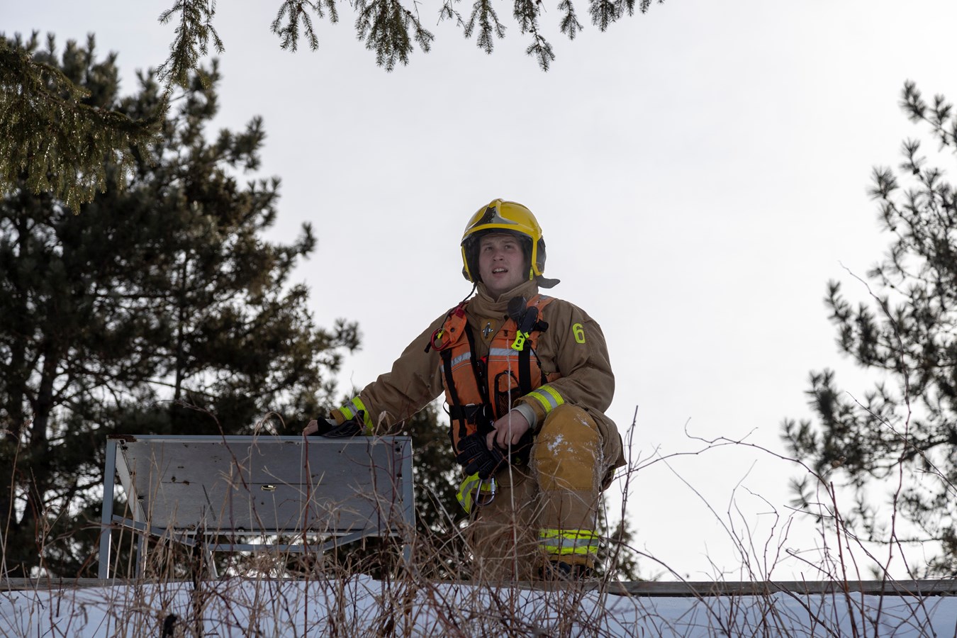 Les pompiers de Scott sur la glace!