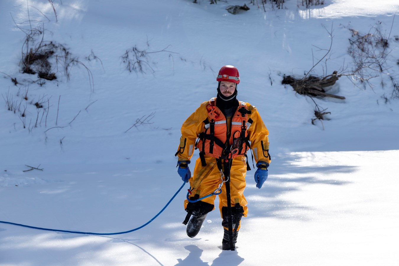 Les pompiers de Scott sur la glace!
