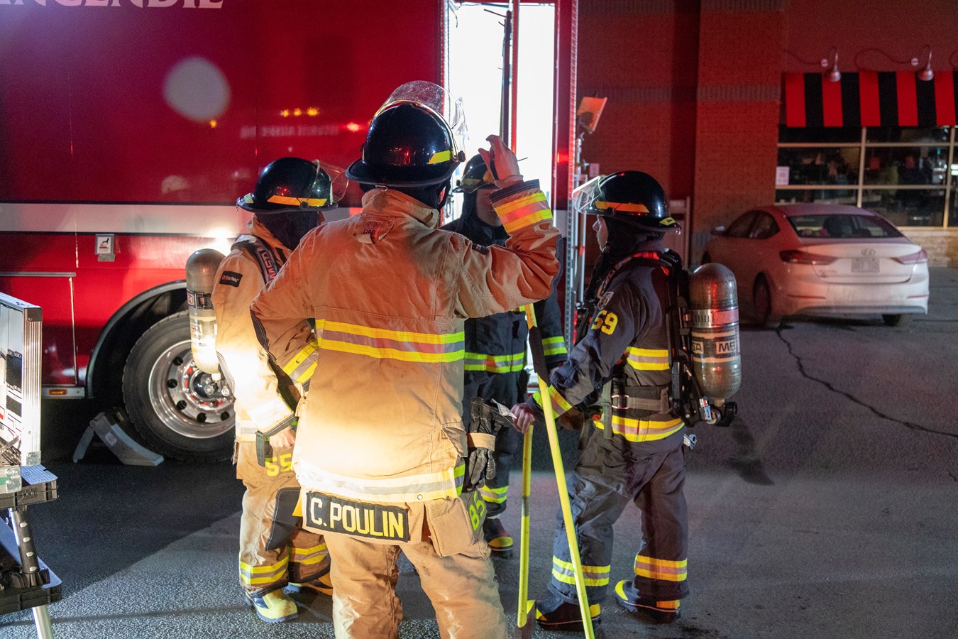 Un problème électrique nécessite l'intervention des pompiers