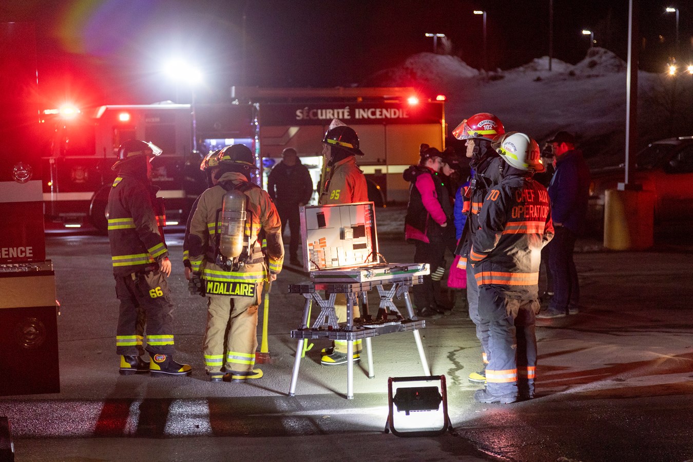 Un problème électrique nécessite l'intervention des pompiers