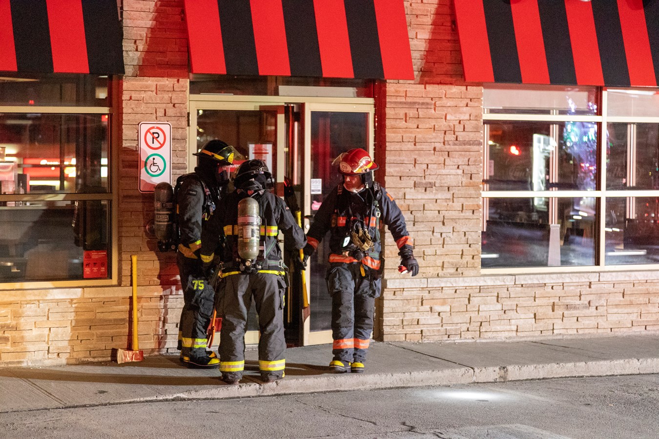 Un problème électrique nécessite l'intervention des pompiers