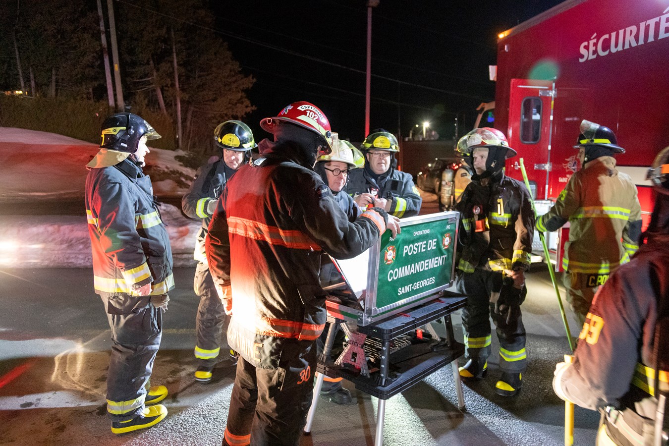 Un problème électrique nécessite l'intervention des pompiers