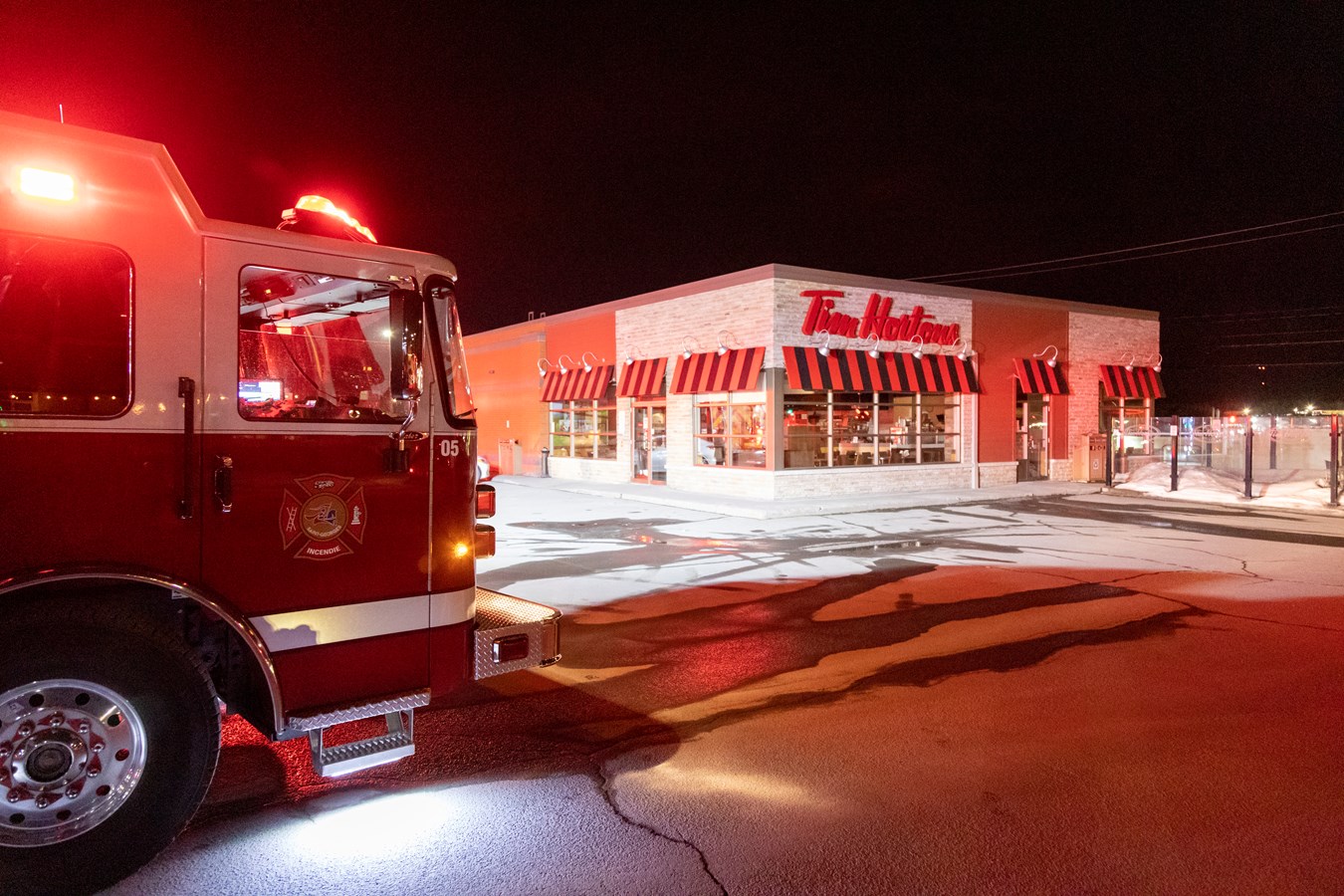 Un problème électrique nécessite l'intervention des pompiers
