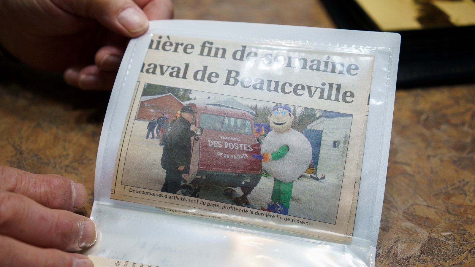 Denis Veilleux est l'heureux propriétaire d'une autoneige Bombardier de 1947