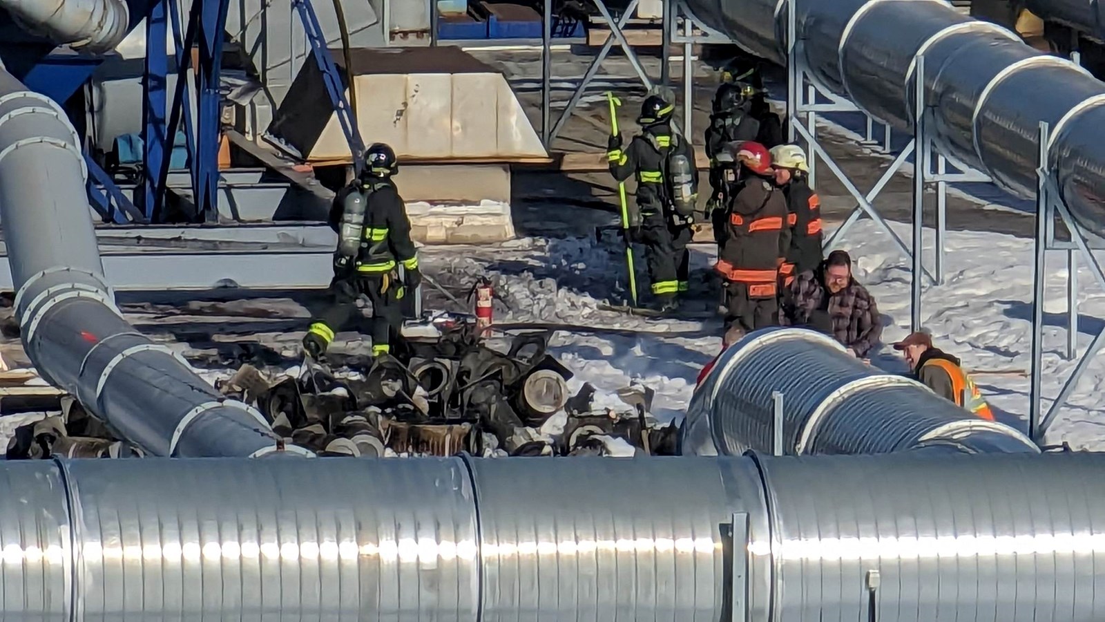 Début d'incendie à l'usine Manac à Saint-Georges