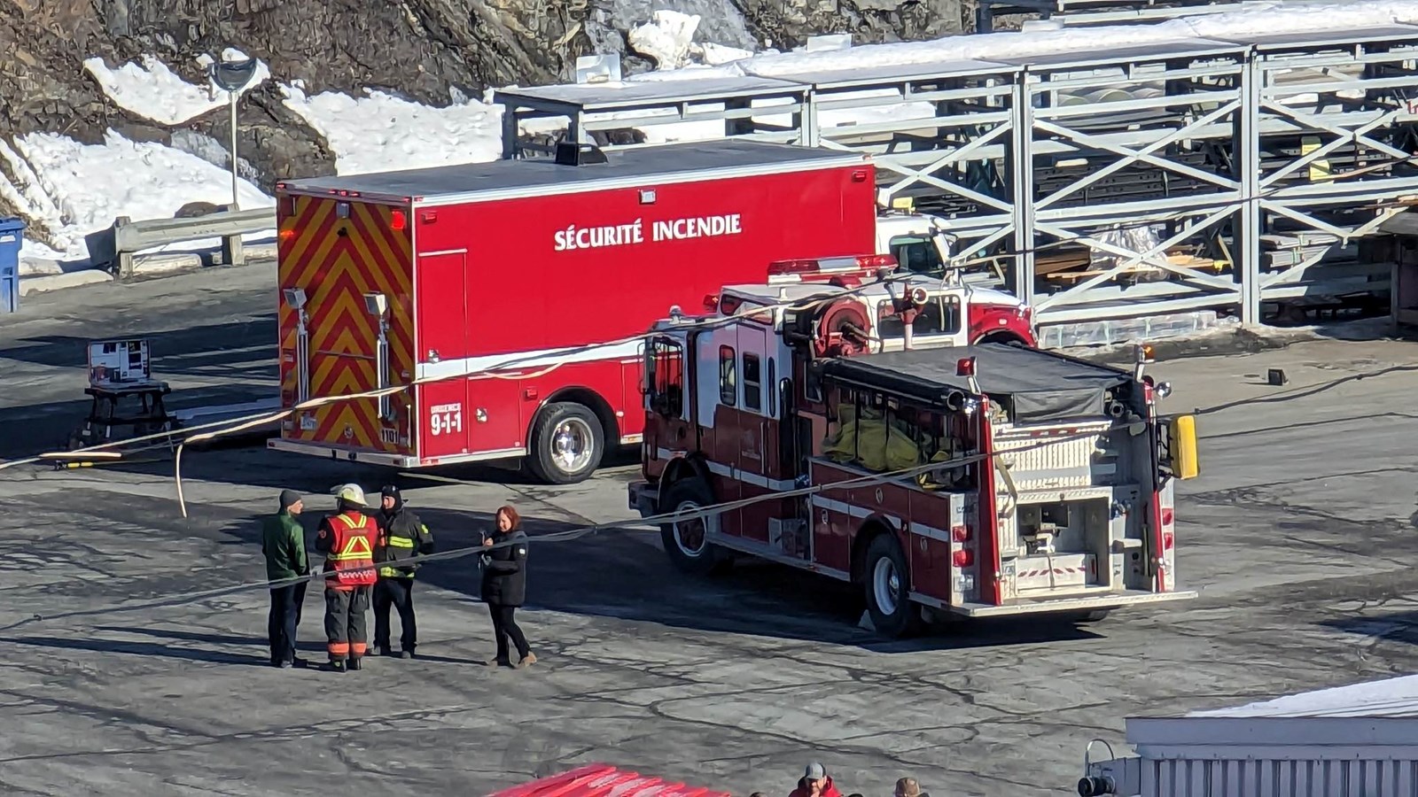 Début d'incendie à l'usine Manac à Saint-Georges