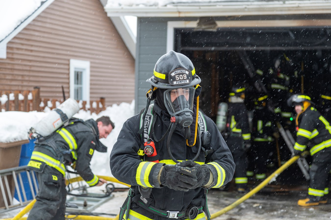 Un incendie dans un garage résidentiel à Tring-Jonction