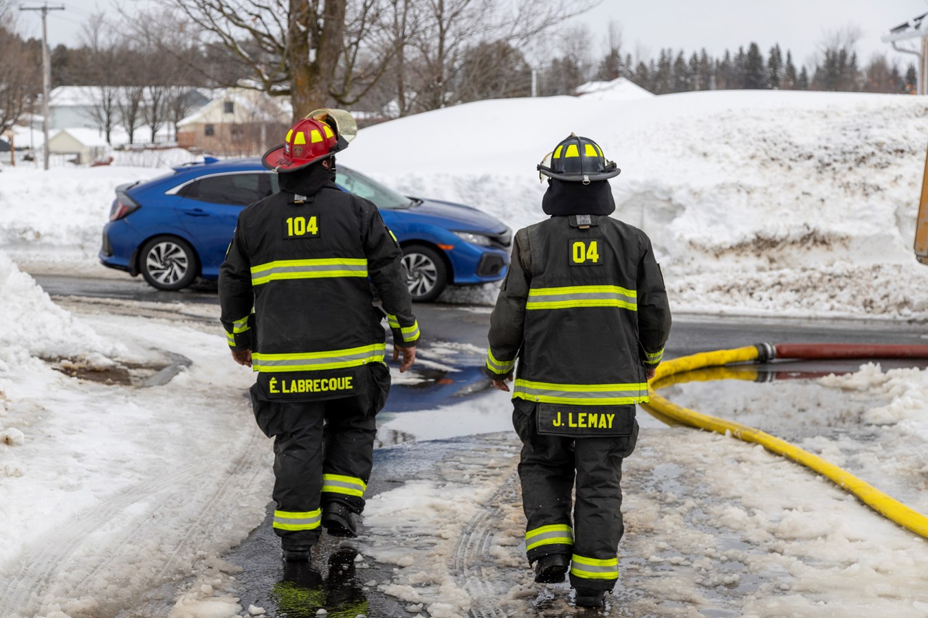 Un incendie dans un garage résidentiel à Tring-Jonction