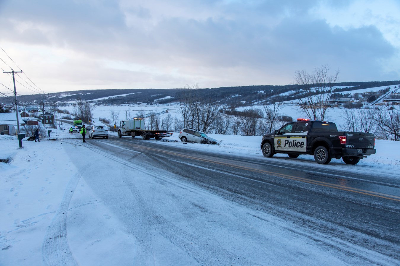 Beauceville: une collision frontale fait un blessé léger