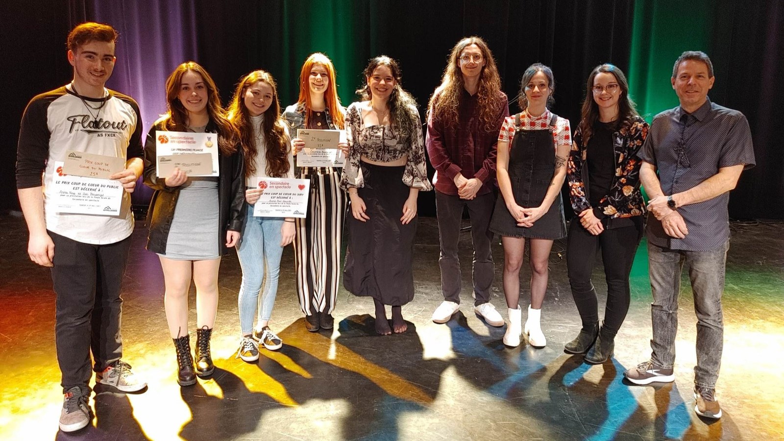 L'intégralité des gagnants de la soirée