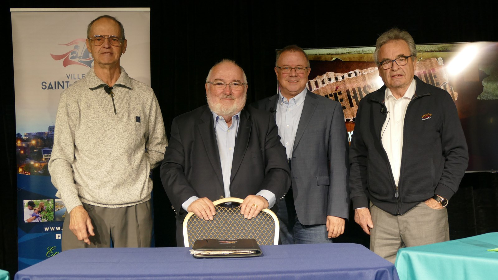 Jean-Nicol Dubé, Pier Dutil, Bastien Lapierre et Pierre Morin