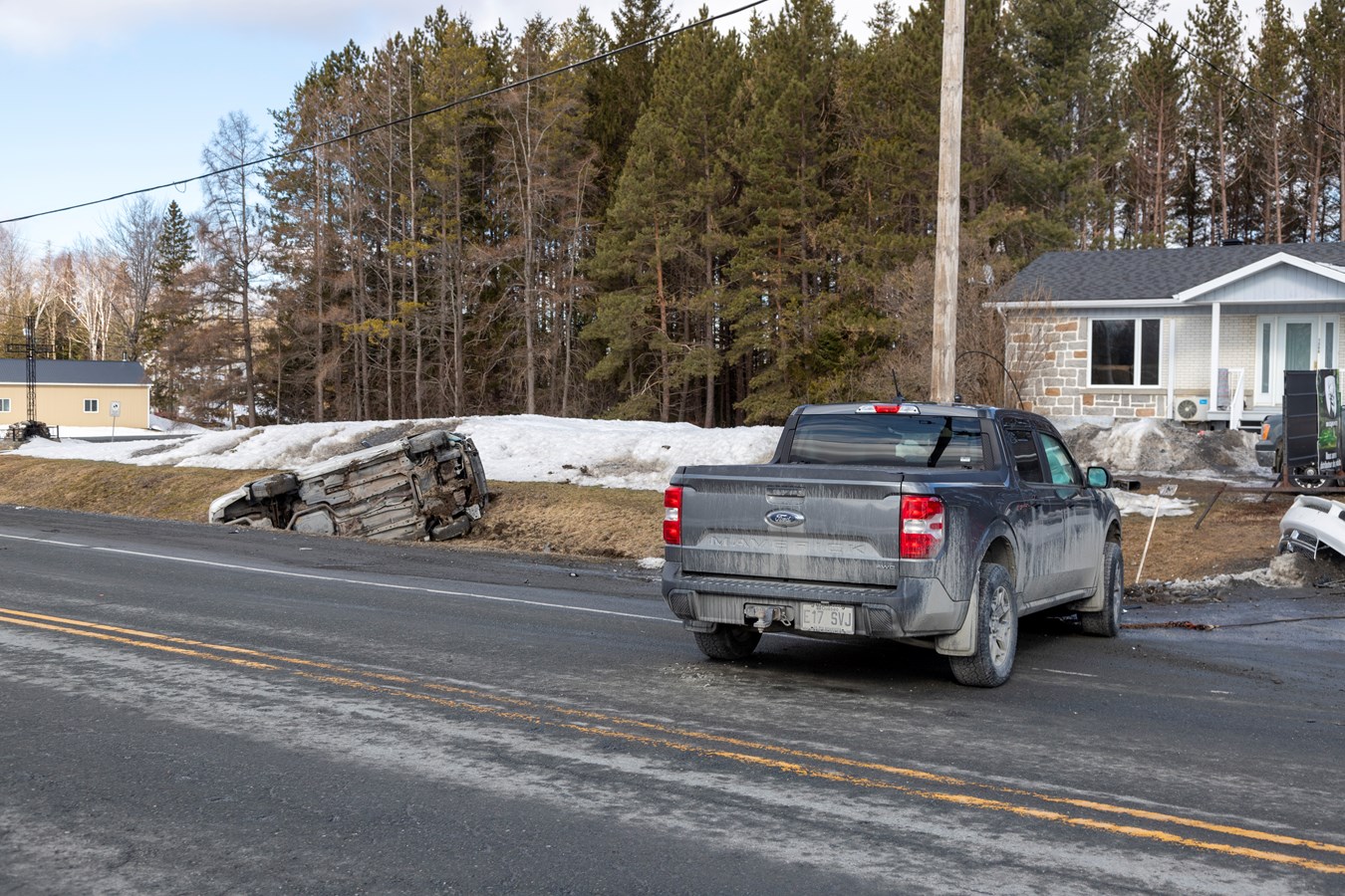 Une collision frontale fait deux blessés à Saint-Côme-Linière