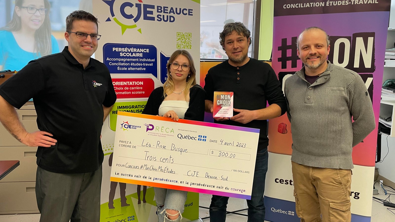Léa-Rose Busque et David Lacasse sont les grands gagnants du concours