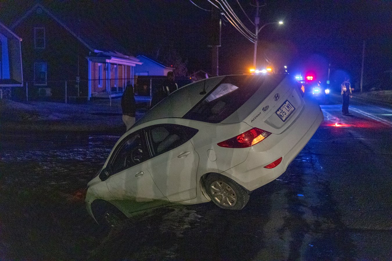 Deux accidents sont survenus simultanément sur la 127e rue à Saint-Georges