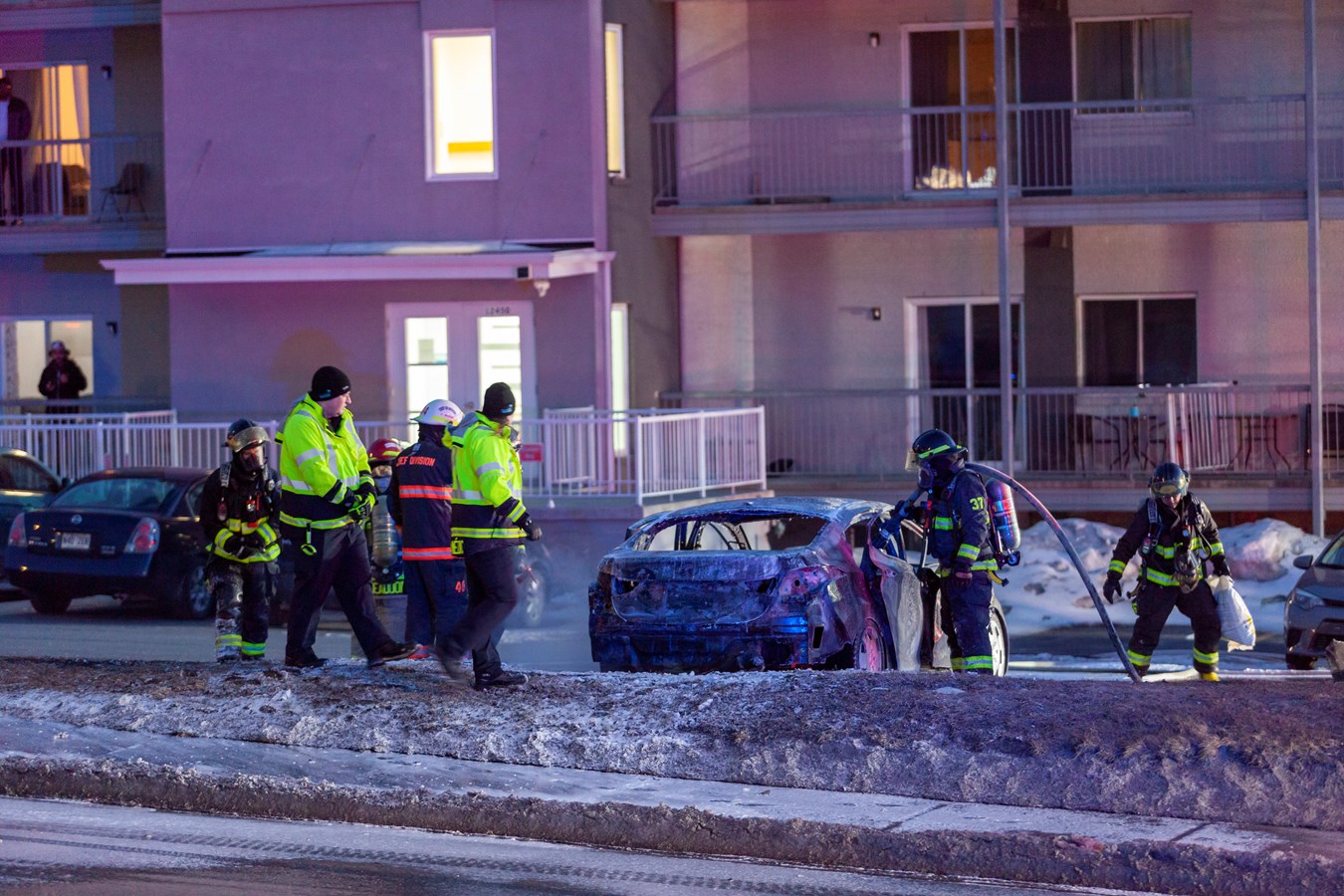 Explosion et incendie de véhicule sur le boulevard Lacroix