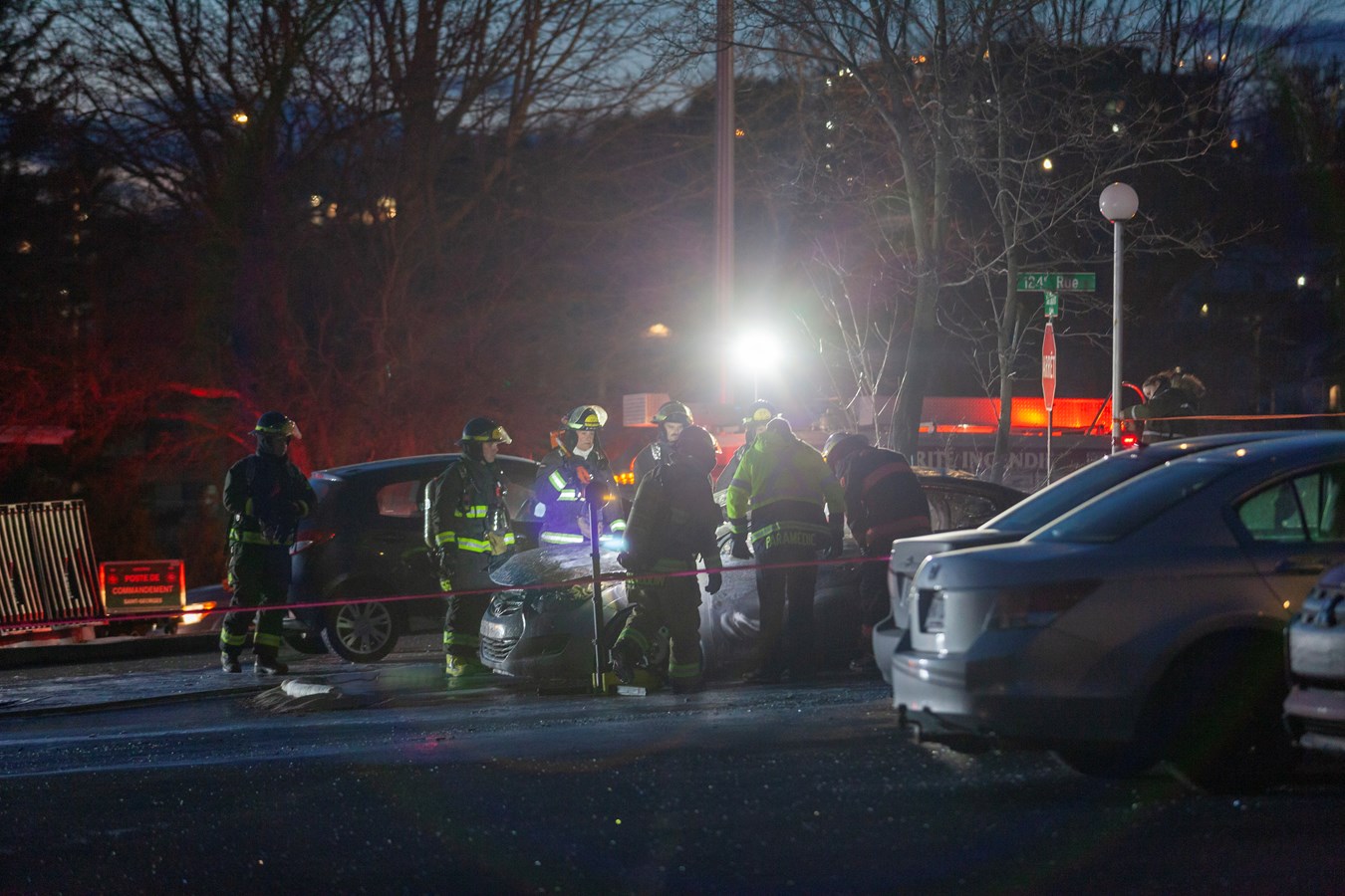 Explosion et incendie de véhicule sur le boulevard Lacroix