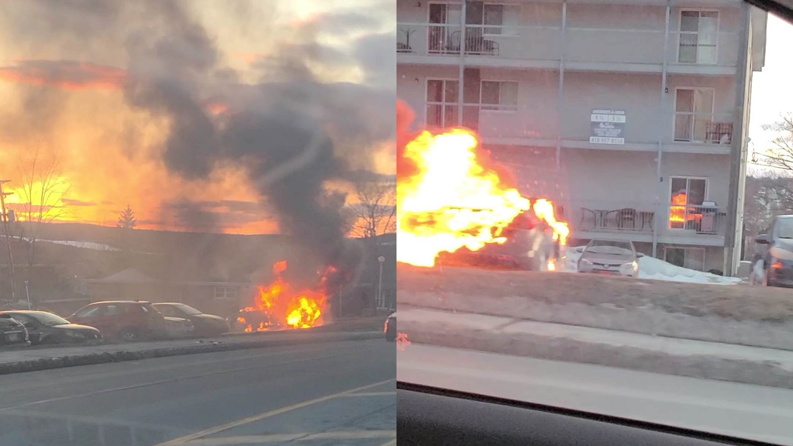 Explosion et incendie de véhicule sur le boulevard Lacroix