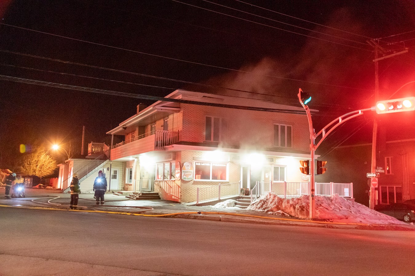 La Pizzeria Jippy lourdement endommagée par un incendie