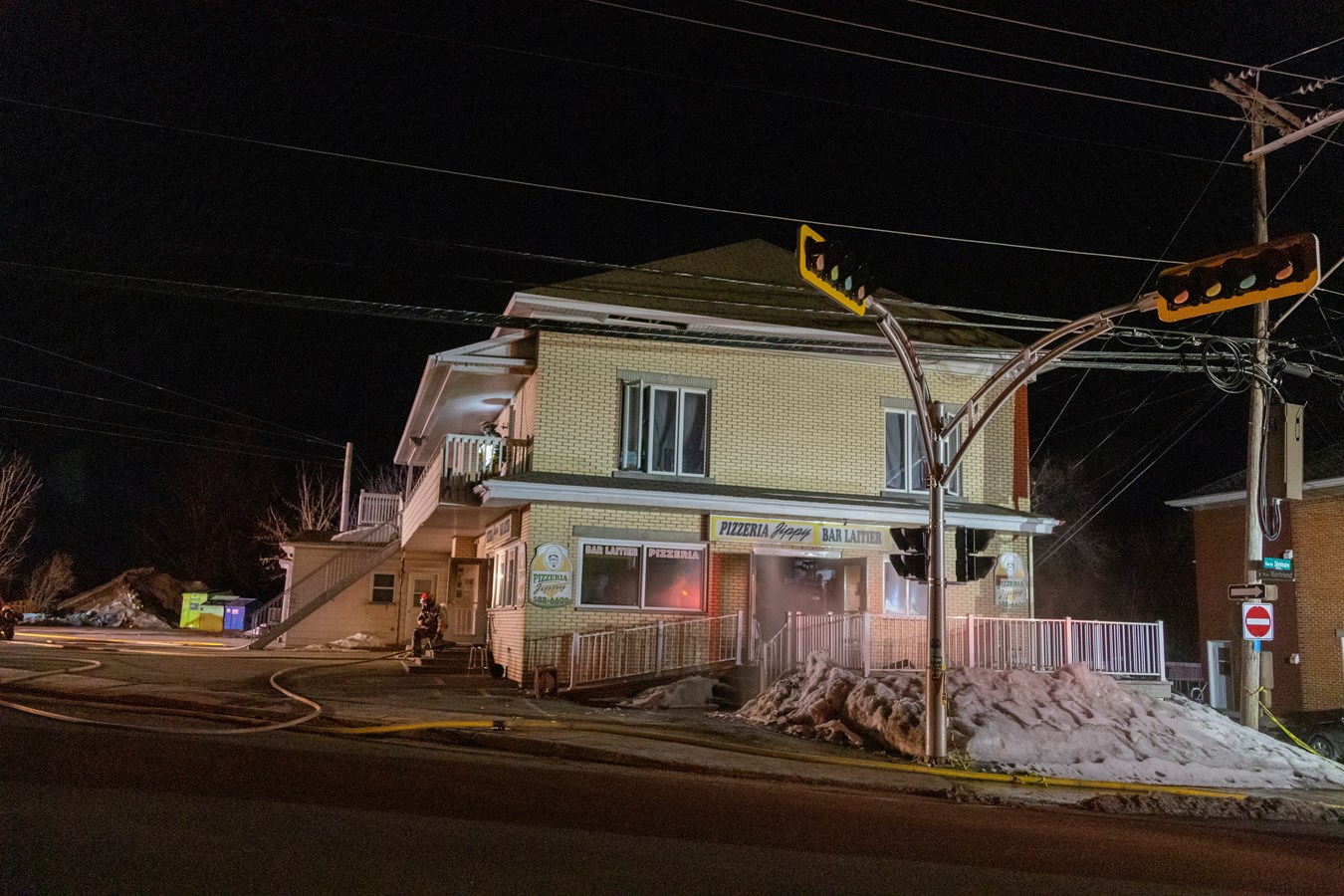 La Pizzeria Jippy lourdement endommagée par un incendie