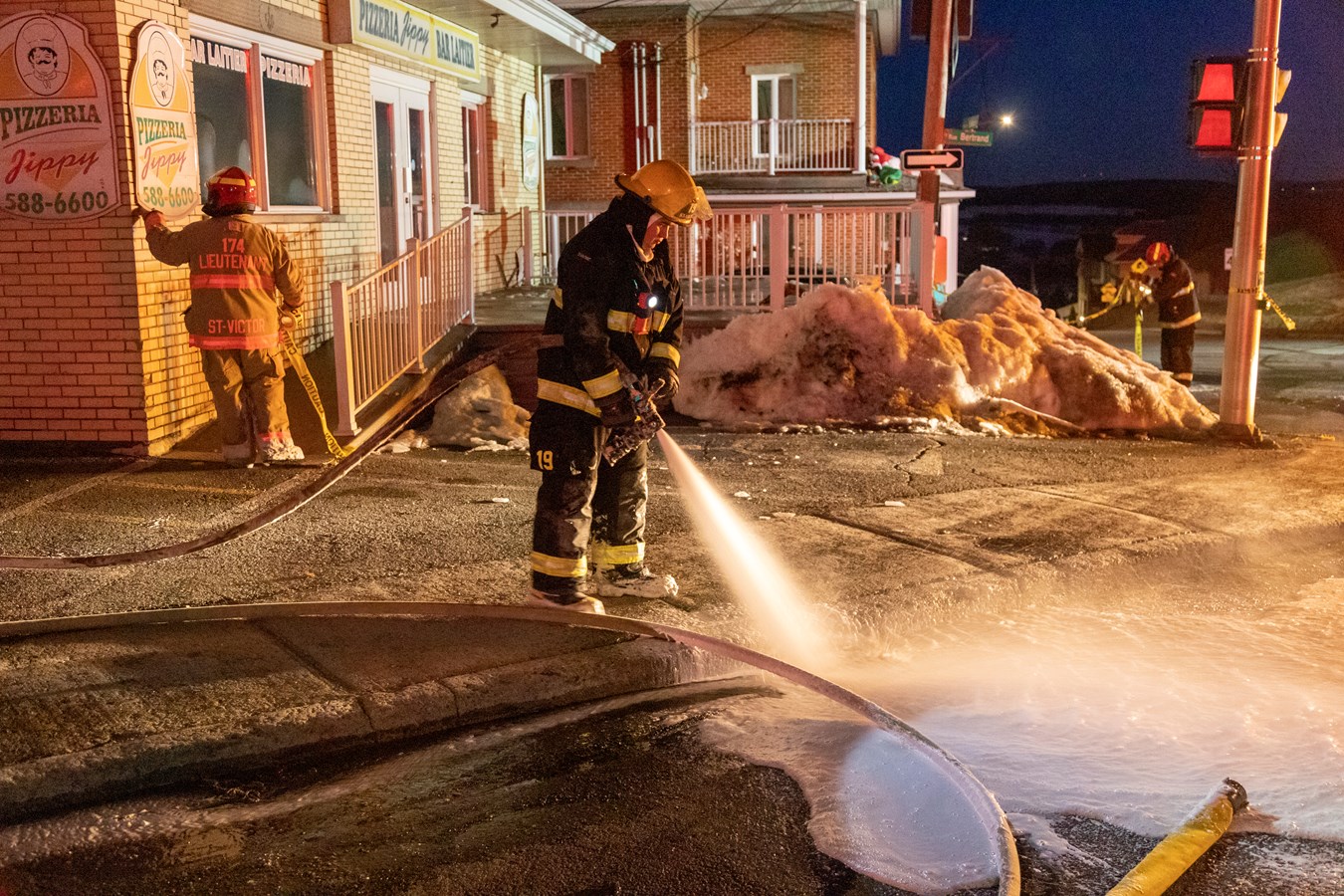 La Pizzeria Jippy lourdement endommagée par un incendie