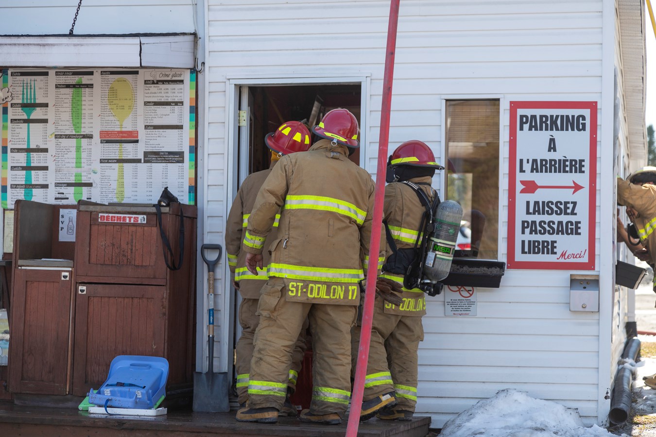 Début d'incendie à Saint-Odilon-de-Cranbourne