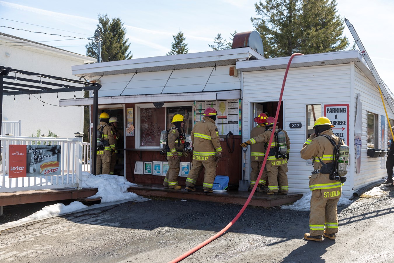 Début d'incendie à Saint-Odilon-de-Cranbourne