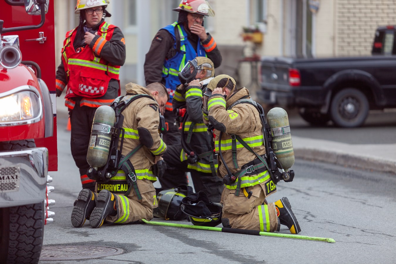 Intervention des pompiers à Saint-Georges