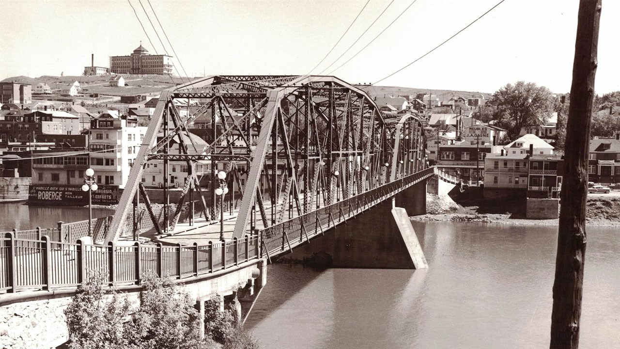 Les derniers instants du pont de fer en 1971
