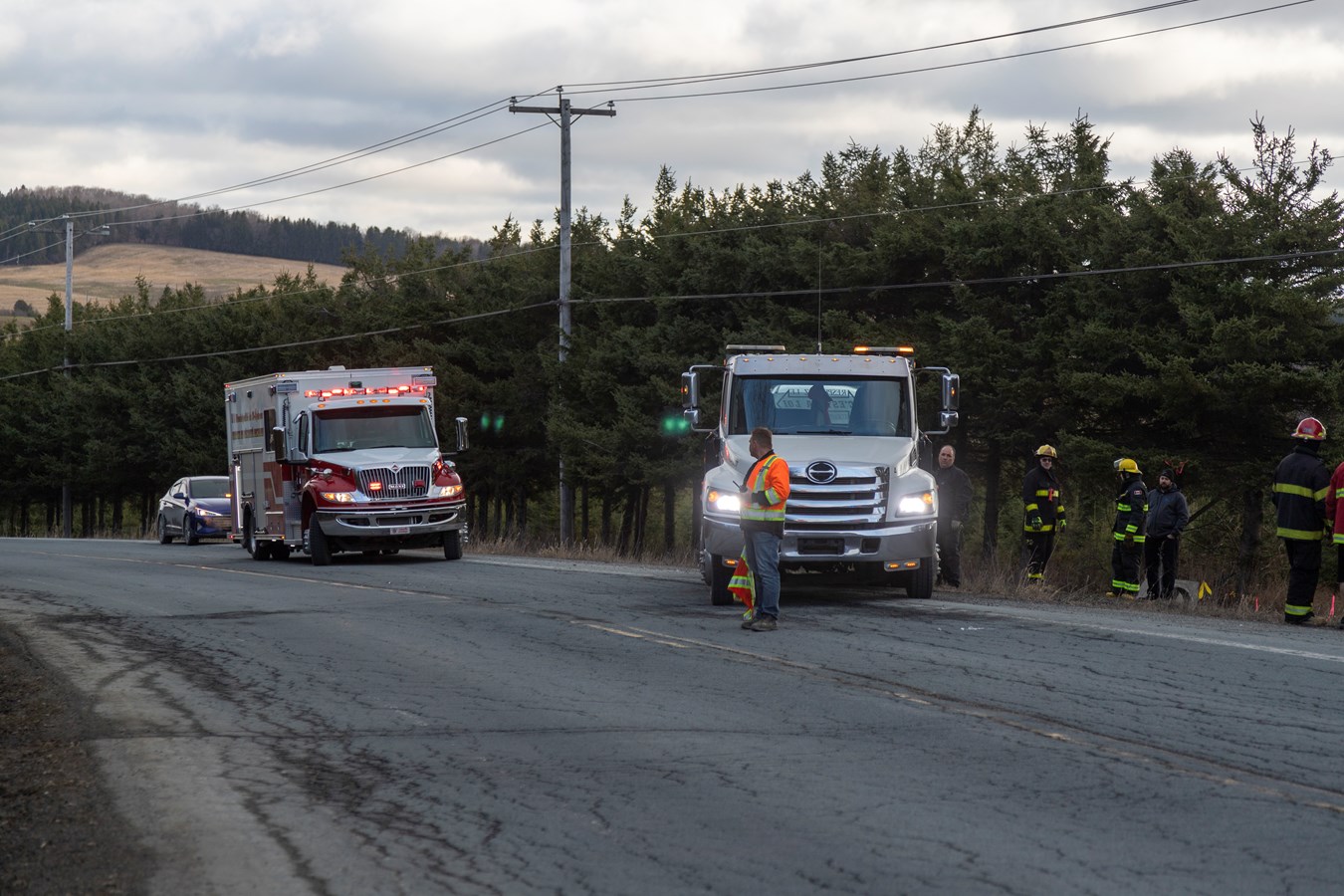 Sortie de route à Saint-Éphrem