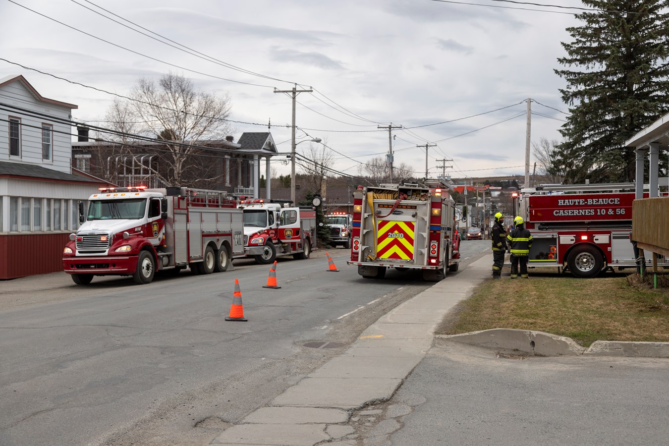 Les pompiers étaient de sortie en fin de semaine