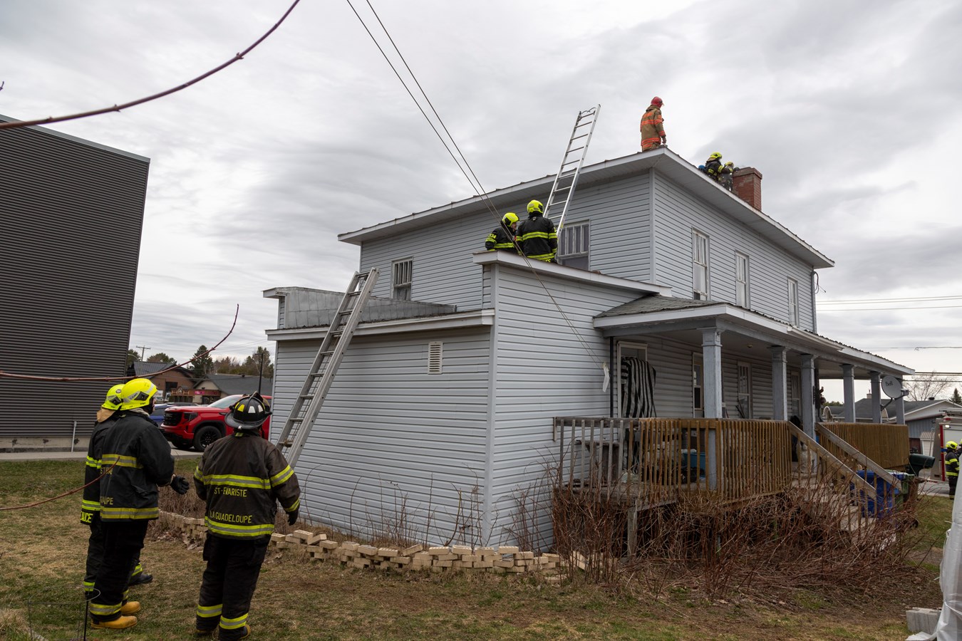 Les pompiers étaient de sortie en fin de semaine