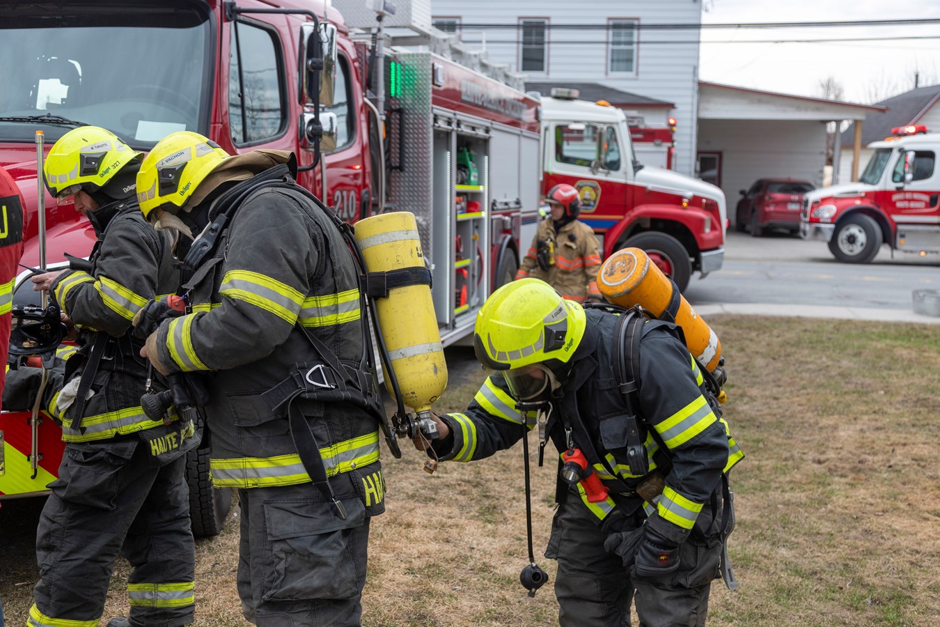 Les pompiers étaient de sortie en fin de semaine