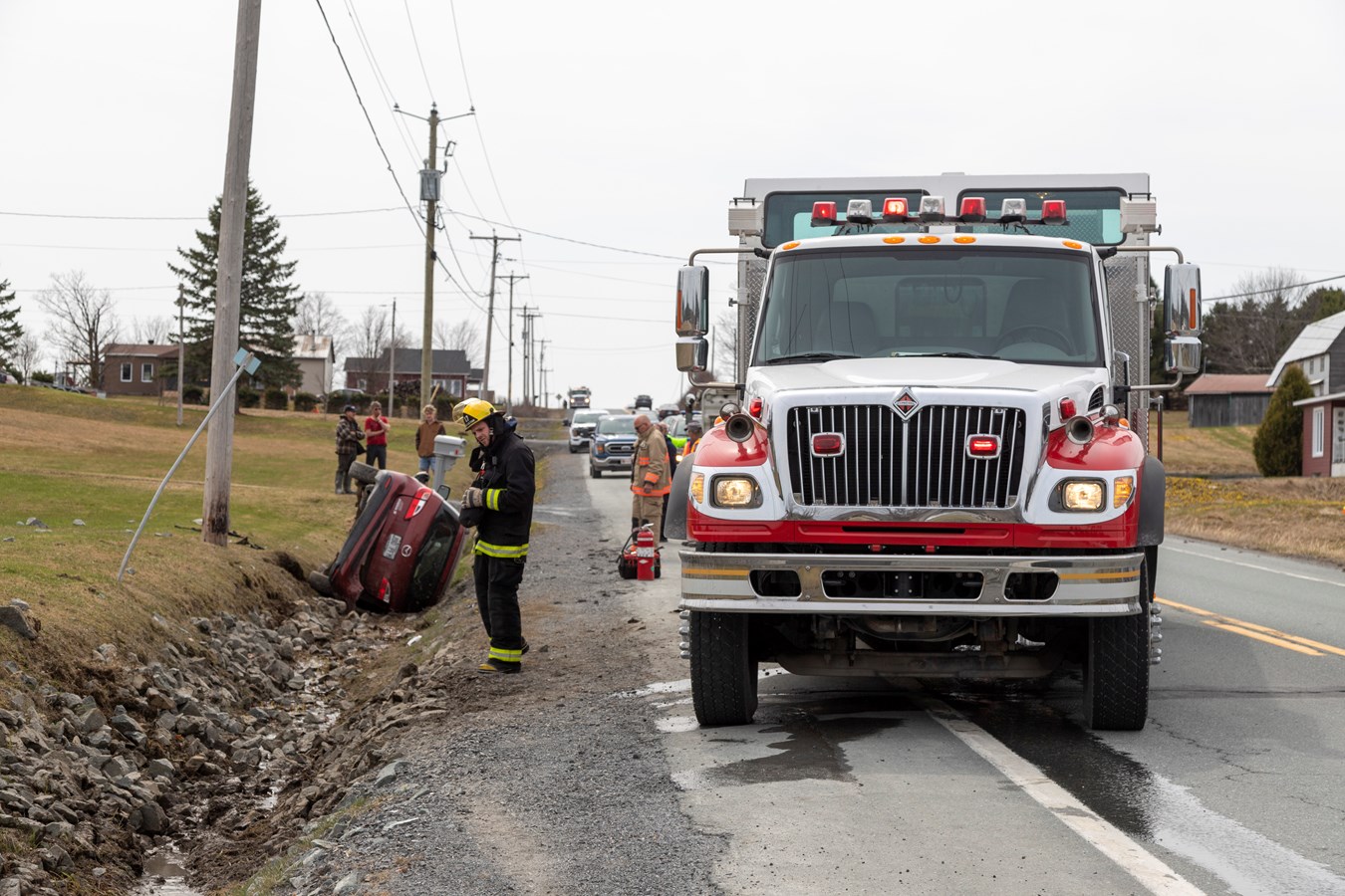 Les pompiers étaient de sortie en fin de semaine