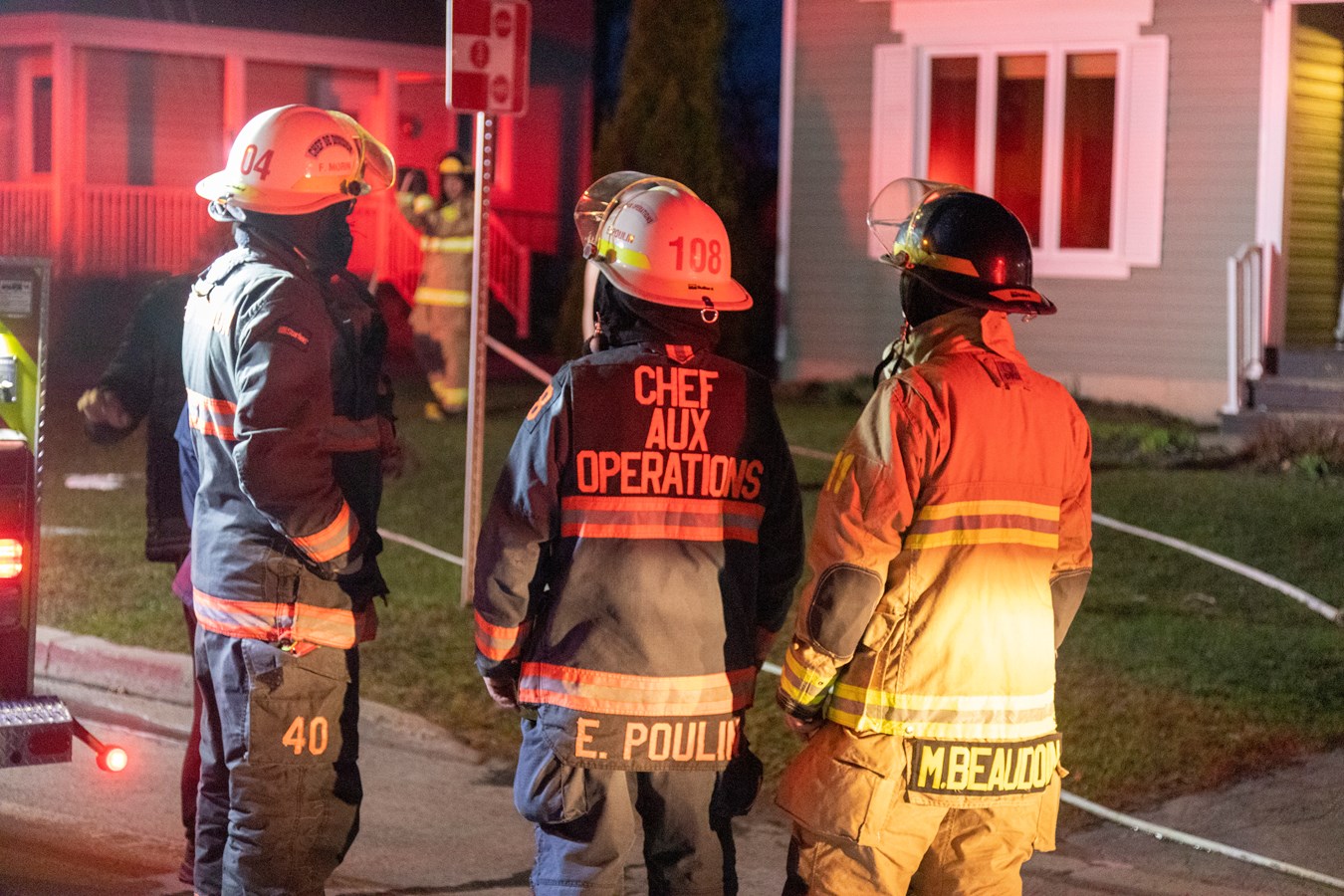 Les pompiers étaient de sortie en fin de semaine