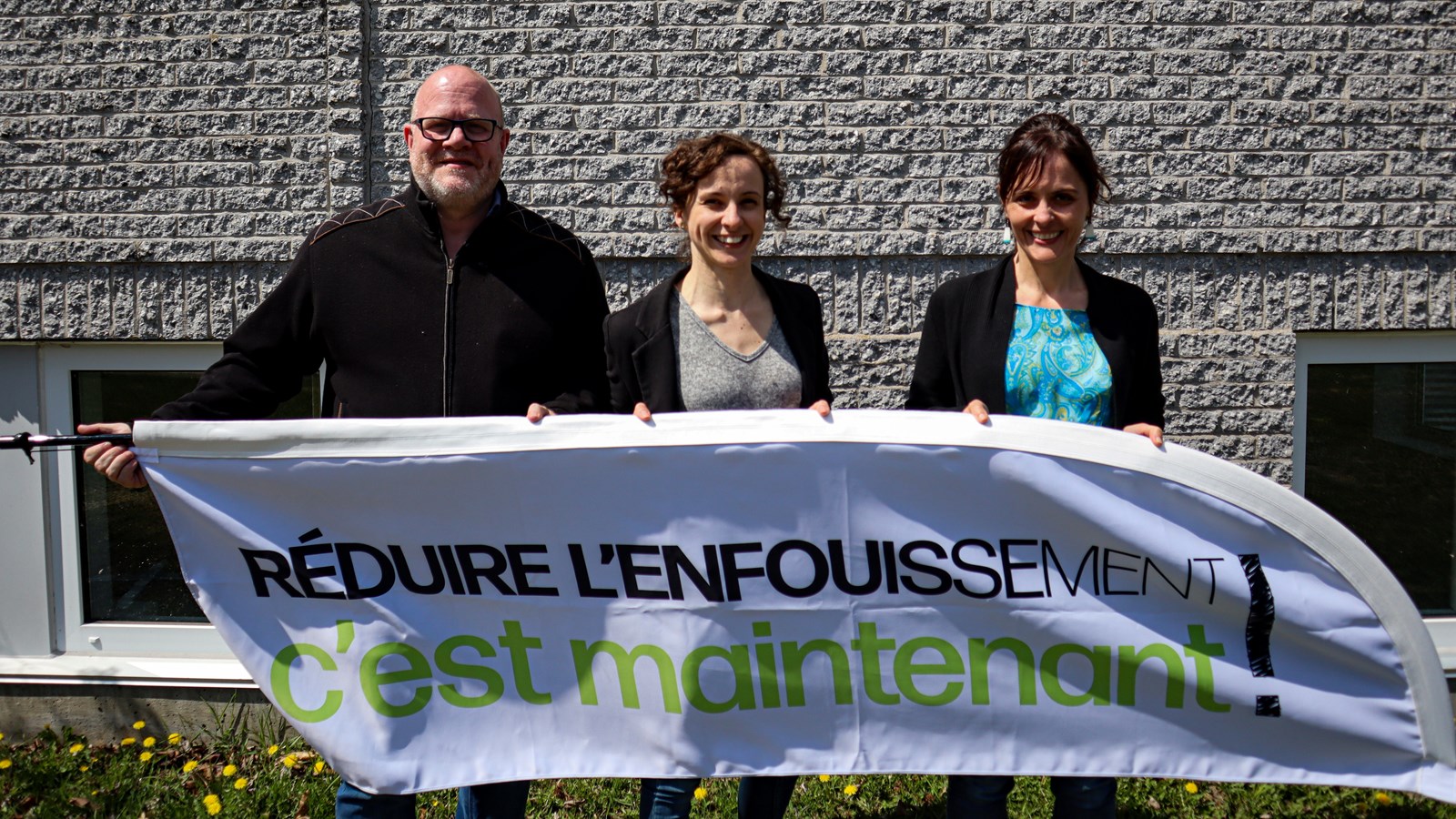 François Lapointe (Coordonnateur des communications, Initiative régionale en ISÉ-GMR), Louise-Hélène Bernier (Conseillère en environnement, Initiative régionale en ISÉ-GMR), Josée Breton (Directrice générale du CRECA)