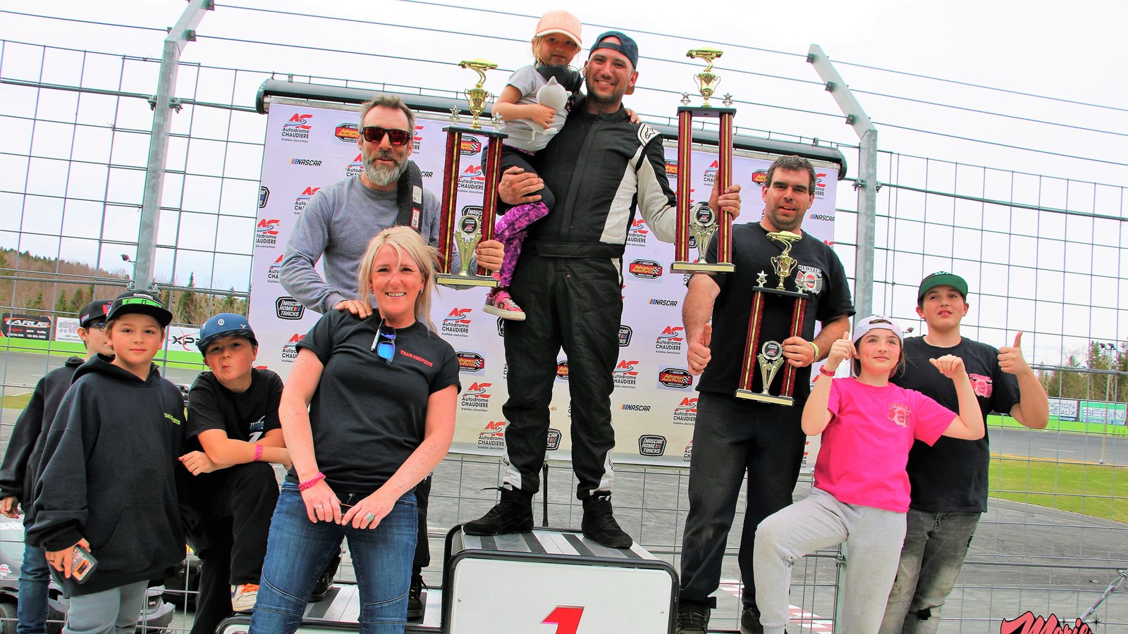 Le podium de l'Enduro des Érables 300