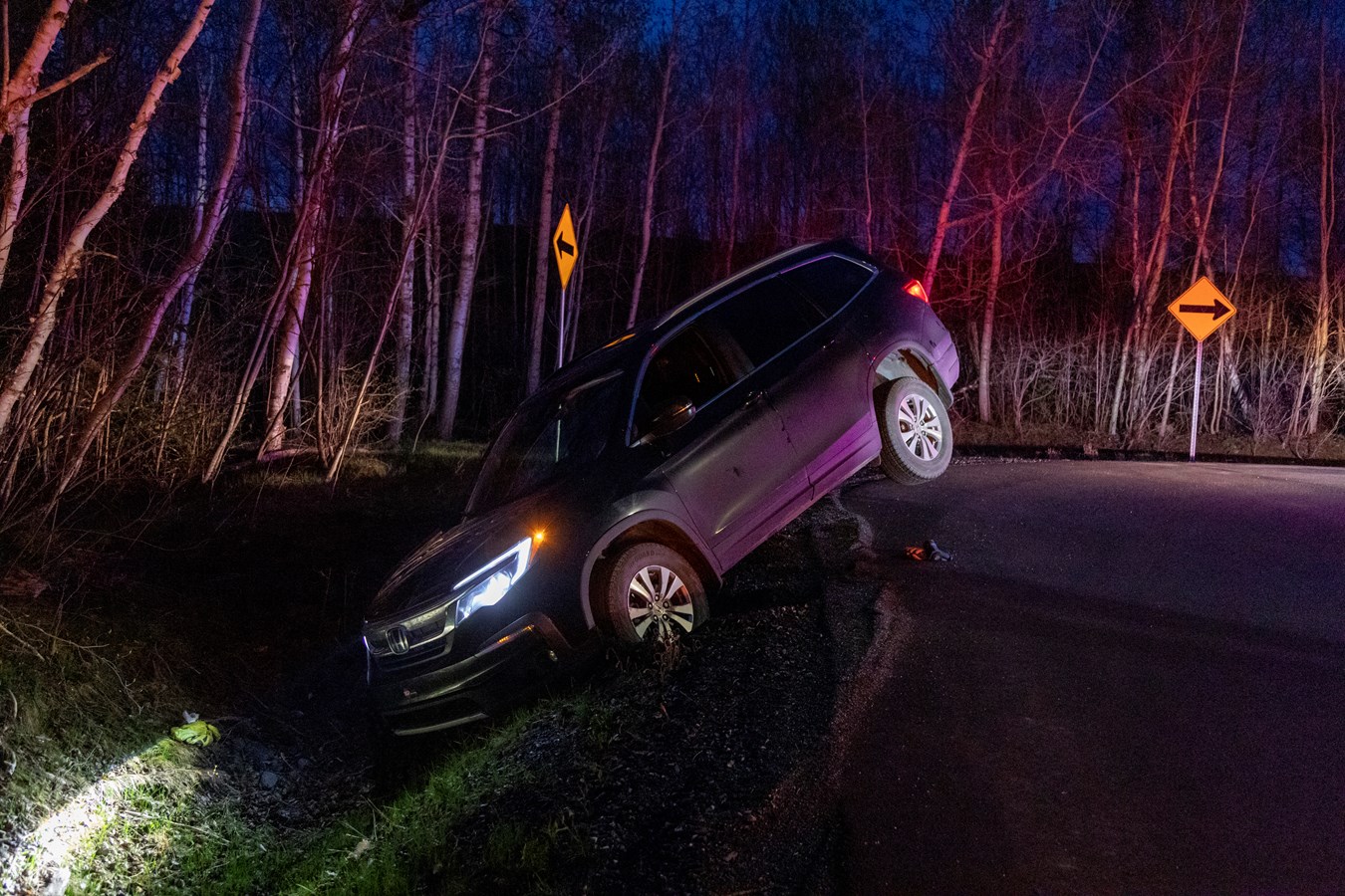 Sortie de route pour un homme avec les capacités affaiblies à Saint-Georges