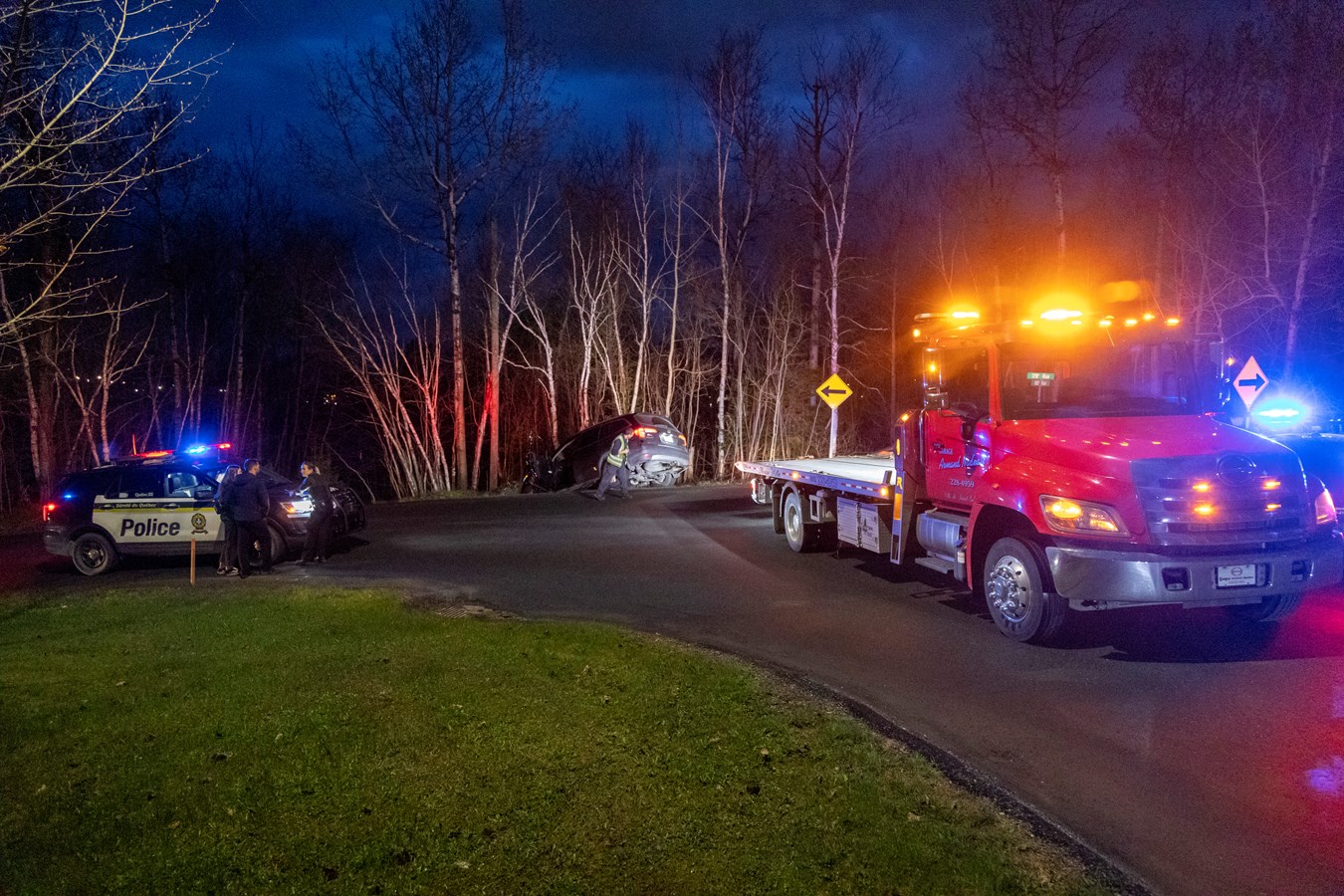 Sortie de route pour un homme avec les capacités affaiblies à Saint-Georges