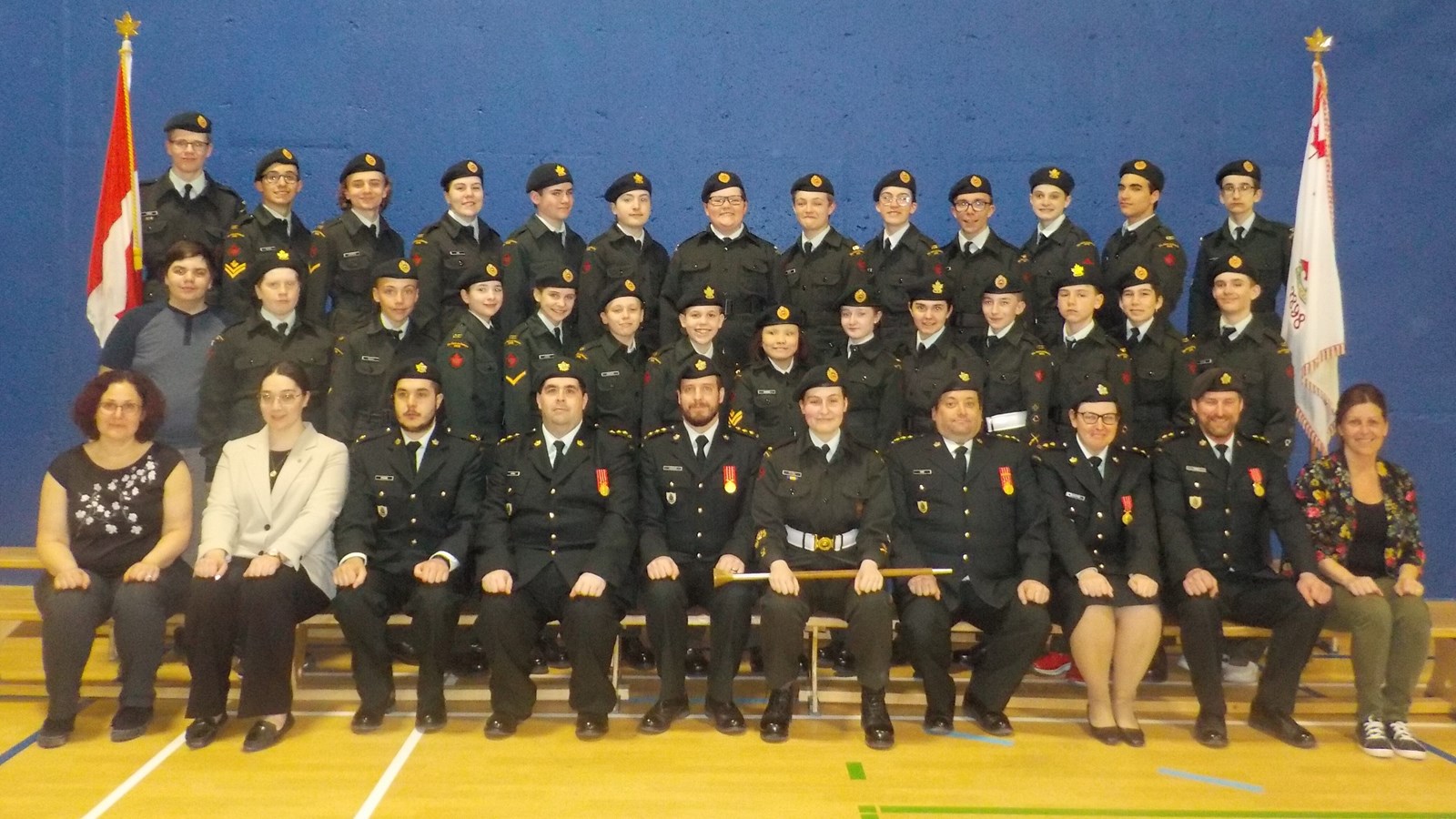 Les membres du Corps de cadets pour l’année 2022-2023
